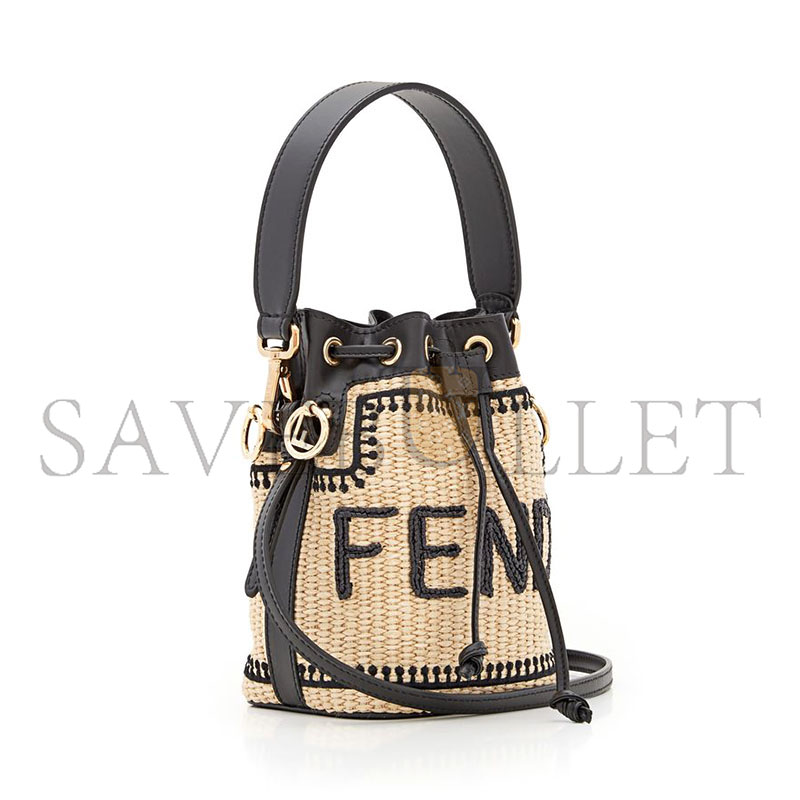 F**di mon tresor crochet straw mini bag 8bs010akmvf0vpj (19*12*10cm)